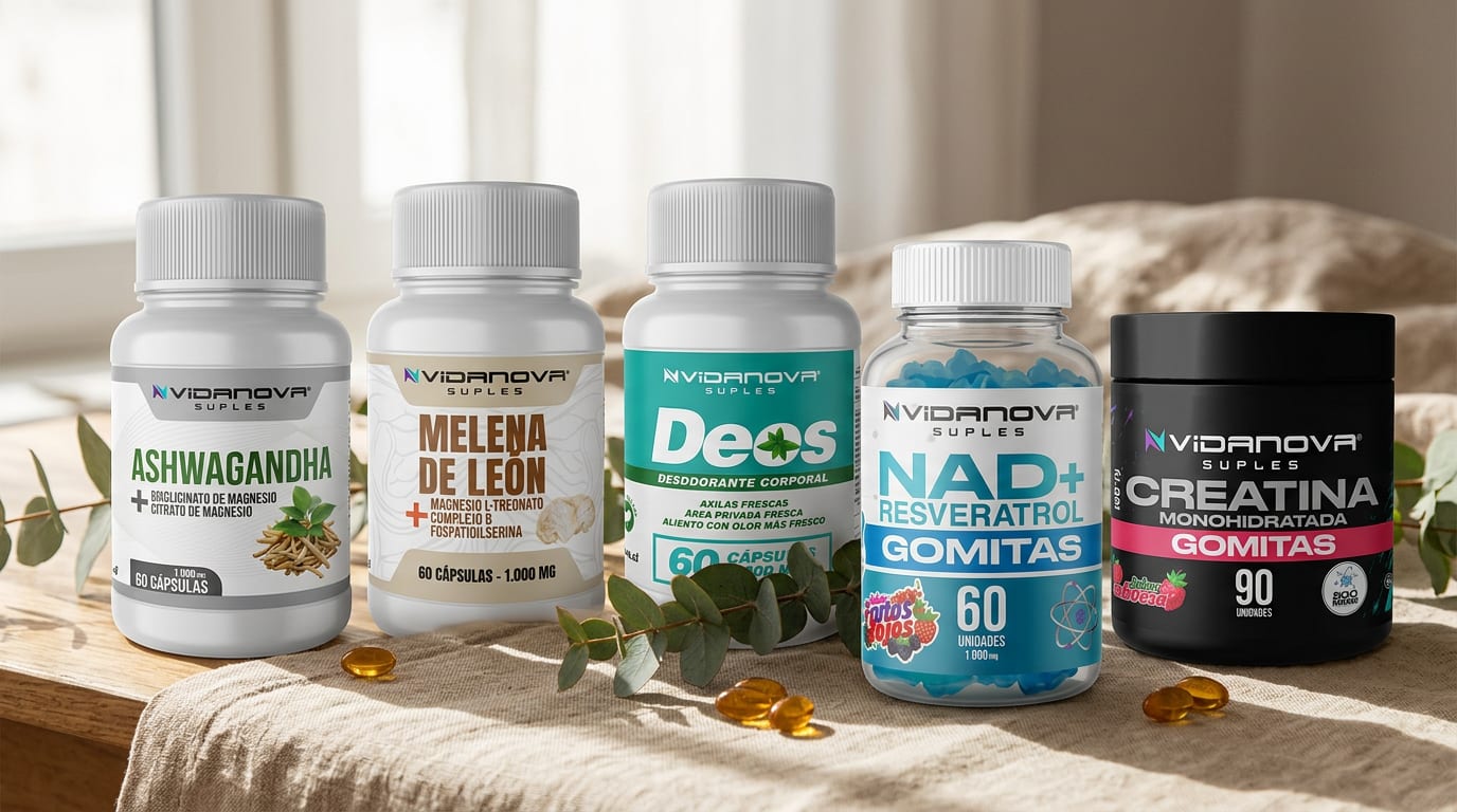 Línea ChileWell: Ashwagandha, Melena de León, NAD+ y Creatina